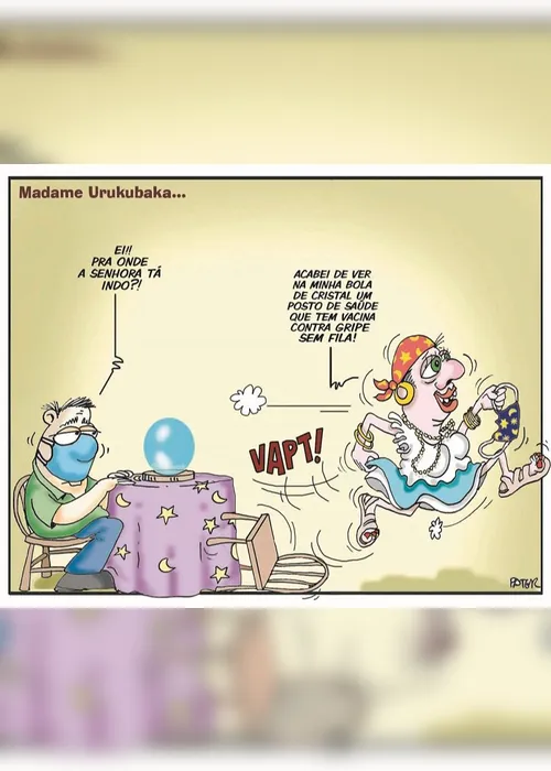 Imagem ilustrativa da imagem Vacinação contra a gripe é o tema da Charge do Dia