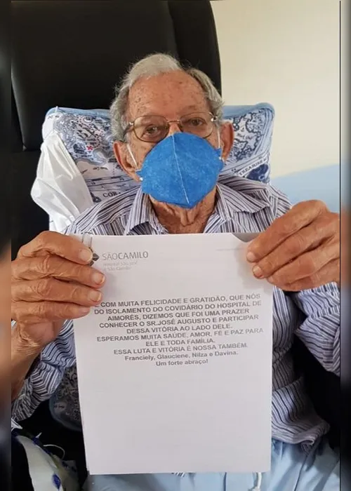 Imagem ilustrativa da imagem Aos 102 anos, morador de Baixo Guandu vence o coronavírus