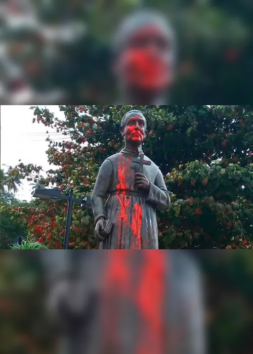 Imagem ilustrativa da imagem Monumento de São José de Anchieta é alvo de vandalismo no Sul do Estado