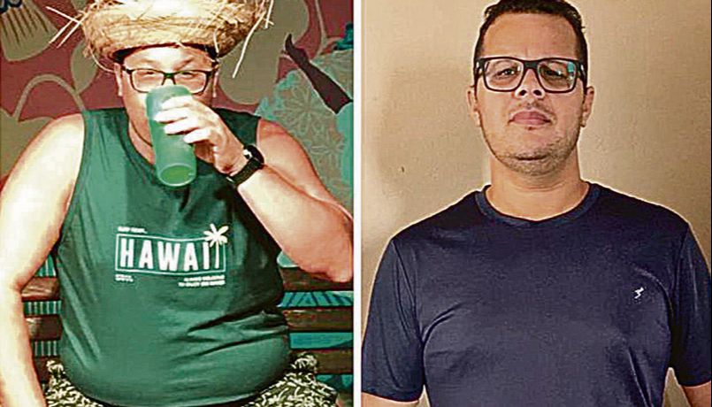 O analista de compras Ricardo Freitas, de 39 anos, perdeu 32 quilos em 90 dias. Quando decidiu emagrecer de forma natural, ele pesava 127 quilos (Foto: Acervo pessoal)