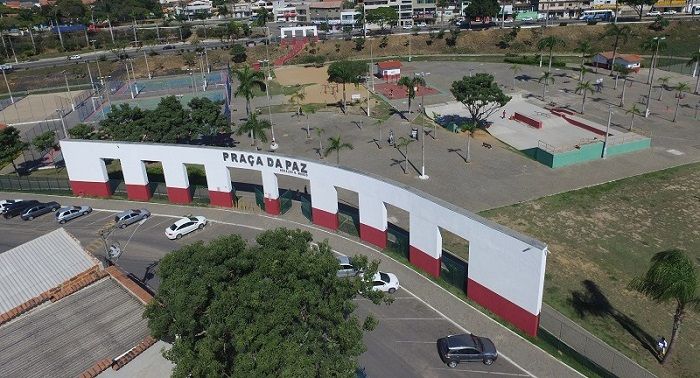 Praça da Paz, em Aracruz (Foto: Secom/PMA)