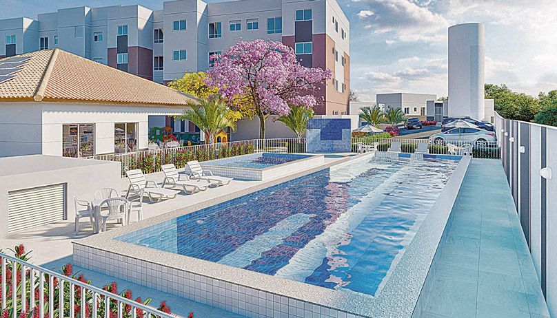 Empreendimento da Morar, Vista do Balneário Condomínio-Clube (Foto: Divulgação / Morar)