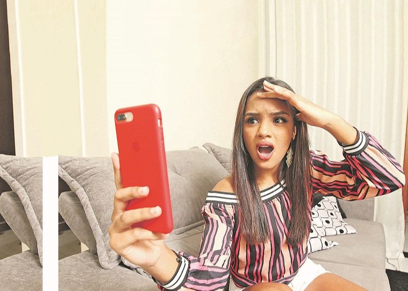A modelo Thalia Scar, 19 anos (Foto: Beto Morais/ AT)