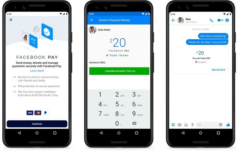 Facebook Pay: pagamento pelo WhatsApp (Foto: Divulgação/Facebook)