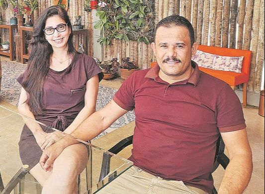 Os empresários Dayanny Castro, de 34 anos, e Tiago de Carvalho, de 38 (Foto: Roberta Bourguignon)