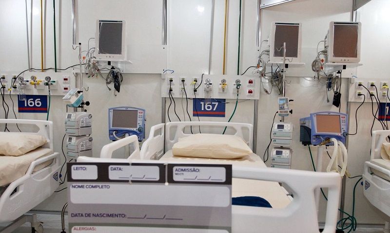 Hospital de Campanha no Rio de Janeiro (Foto: Rogério Santana/Governo do Rio)