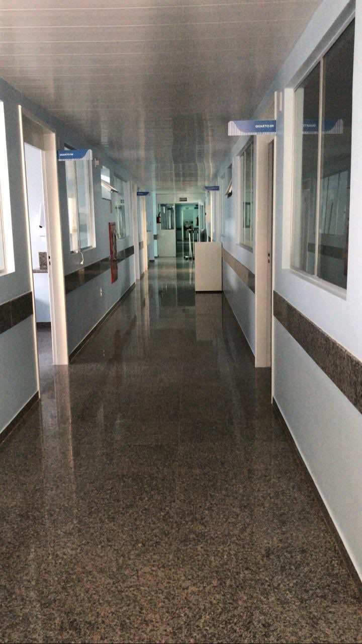 Hospital em Cachoeiro de Itapemirim (Foto: Reprodução/ Twitter @Casagrande_ES)