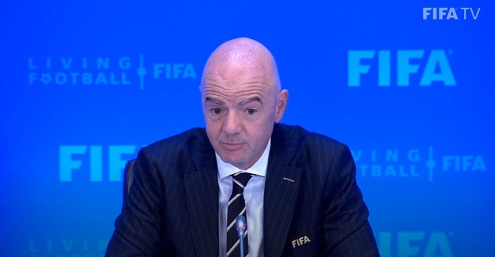Infantino disse que, na elaboração dos ajustes no calendário, foram levadas em conta todas as partes (Foto: Reprodução/Youtube)