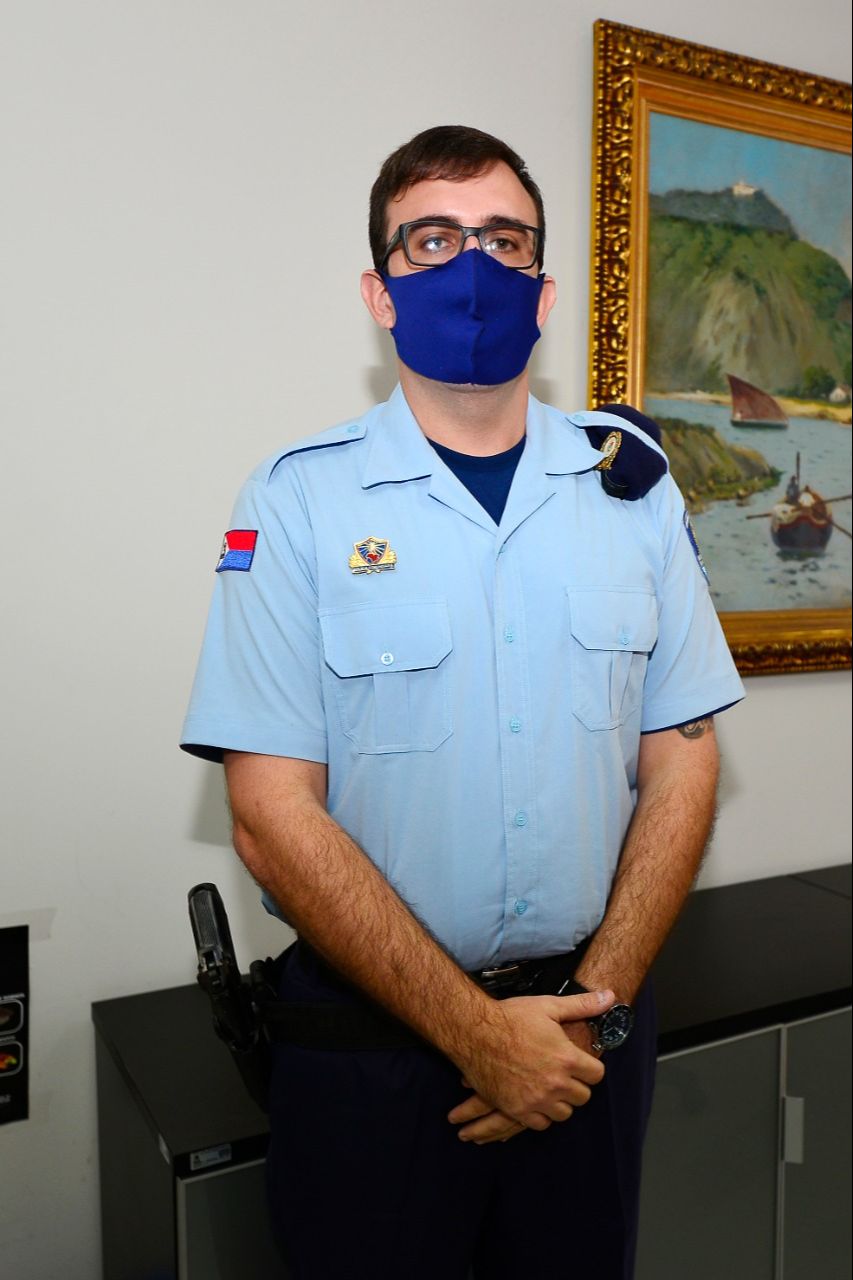 Iuri, o novo comandante, ingressou na Guarda Municipal há 7 ano0s (Foto: Divulgação/PMVV)