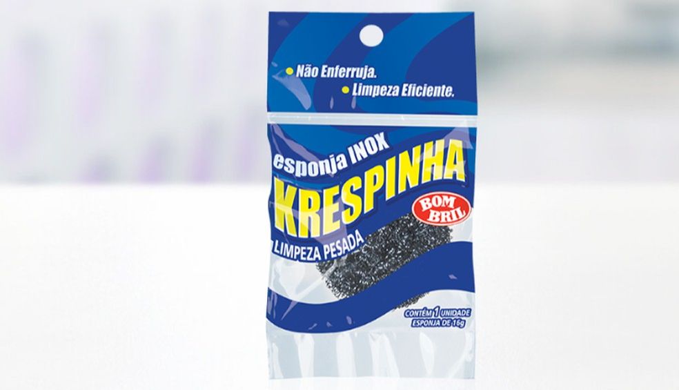 Esponja de aço Krespinha. (Foto: Reprodução/Bombril)