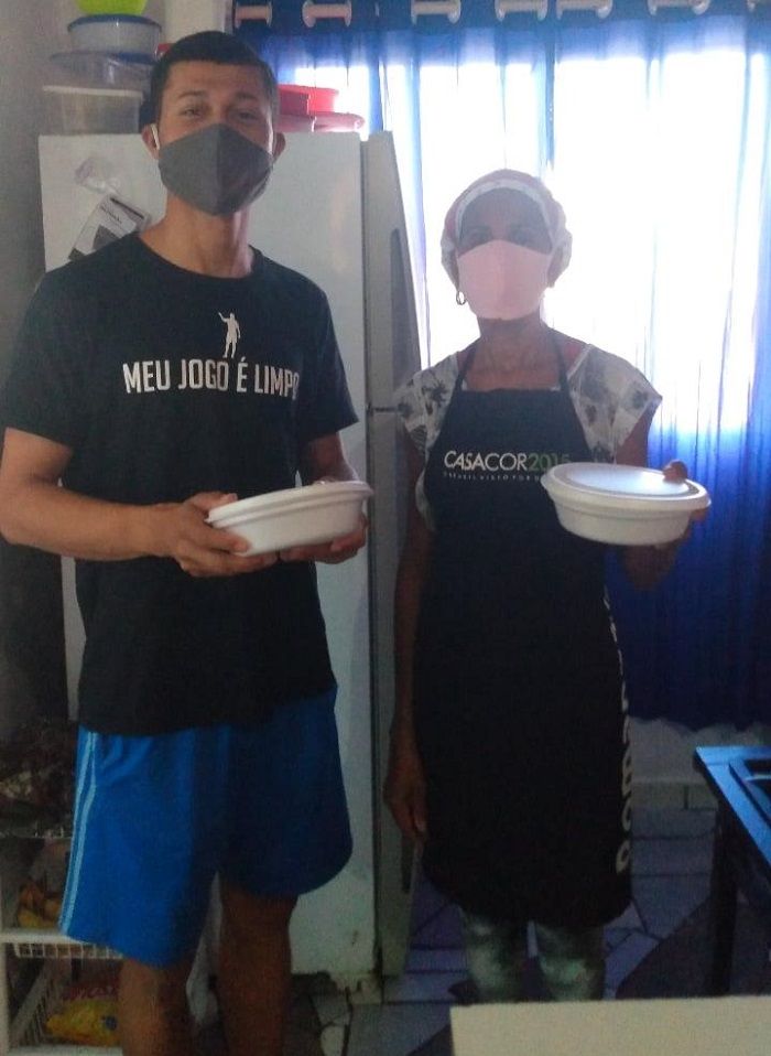 Luciano Andrade e a mãe Maria Nilza (Foto: Acervo pessoal)