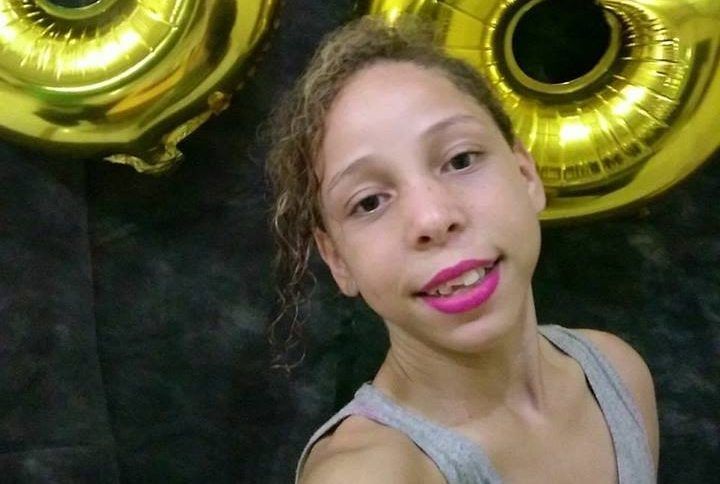 Thayná foi morta por Ademir aos 12 anos, em 2017 (Foto: Reprodução/Acervo Pessoal)