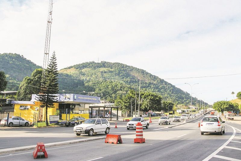 Posto da Polícia Rodoviária, em Viana, vai contar com uma das barreiras (Foto: Leone Iglesias/ AT)