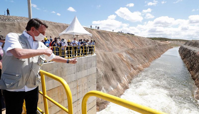 Bolsonaro inaugurou a obra em junho deste ano (Foto: Alan Santos / PR)