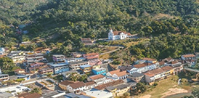 Vista da cidade de Santa Leopoldina (Foto: Divulgação Prefeitura de Santa Leopoldina)