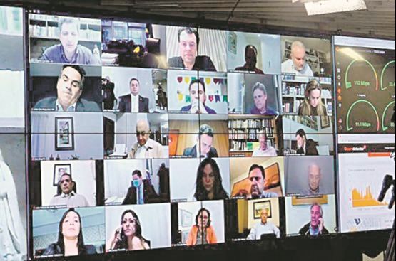 Sessão virtual do Senado Federal (Foto: Divulgação)