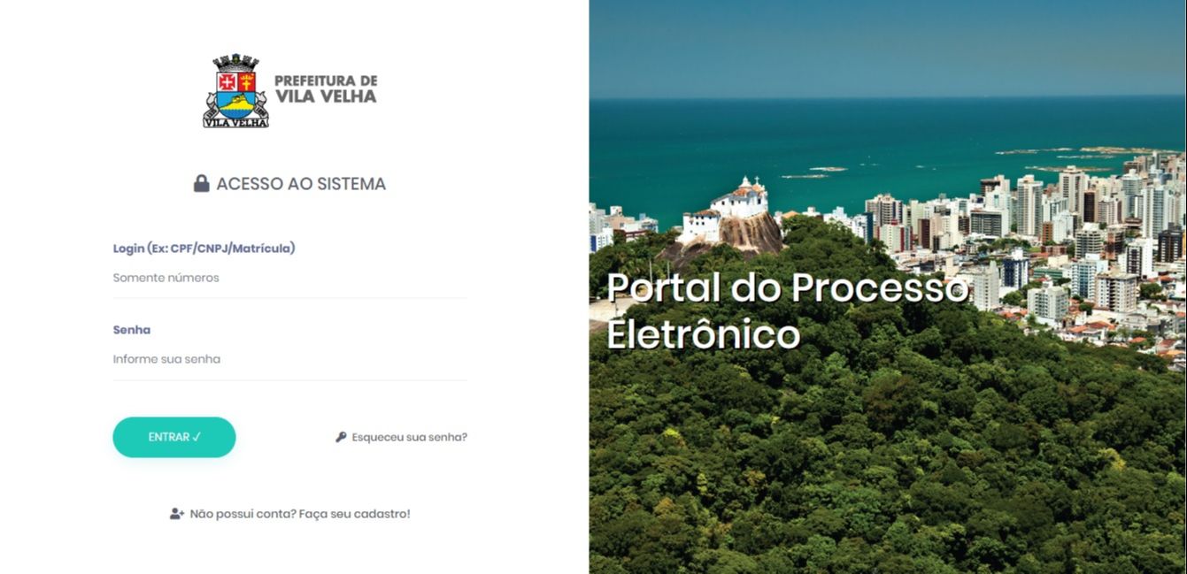 Sistema Processo Eletrônico de Vila Velha foi inaugurado nesta segunda-feira (22). (Foto: Reprodução)