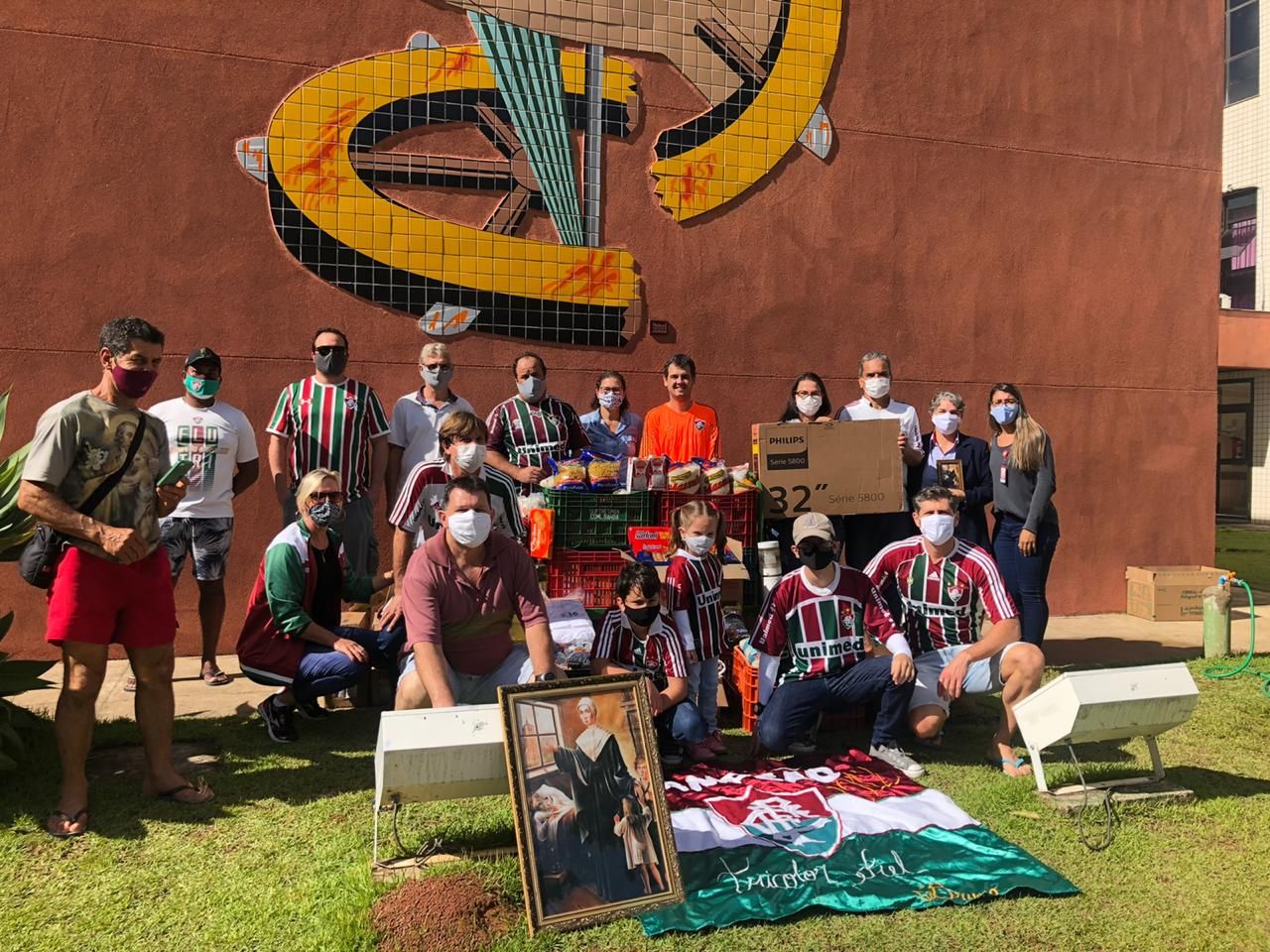 O amor pelo Fluminense uniu um grupo de torcedores de Santa Teresa, na região Serrana (Foto: Divulgação)