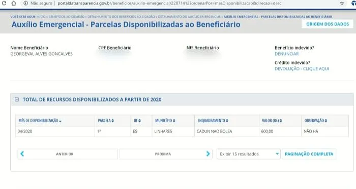 Imagem ilustrativa da imagem Pastor acusado de matar filho e enteado recebeu auxílio emergencial