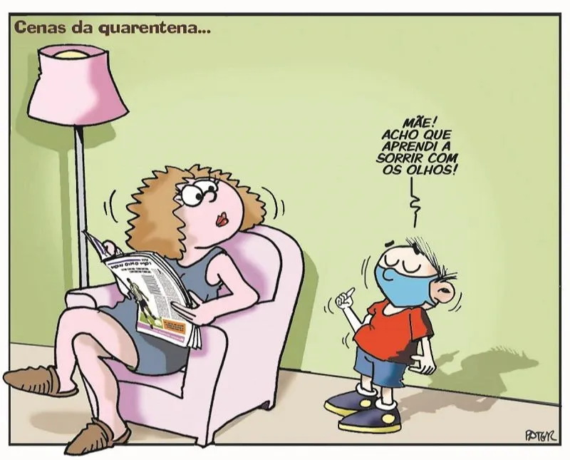 Imagem ilustrativa da imagem Charge do Dia: O sorriso e a máscara