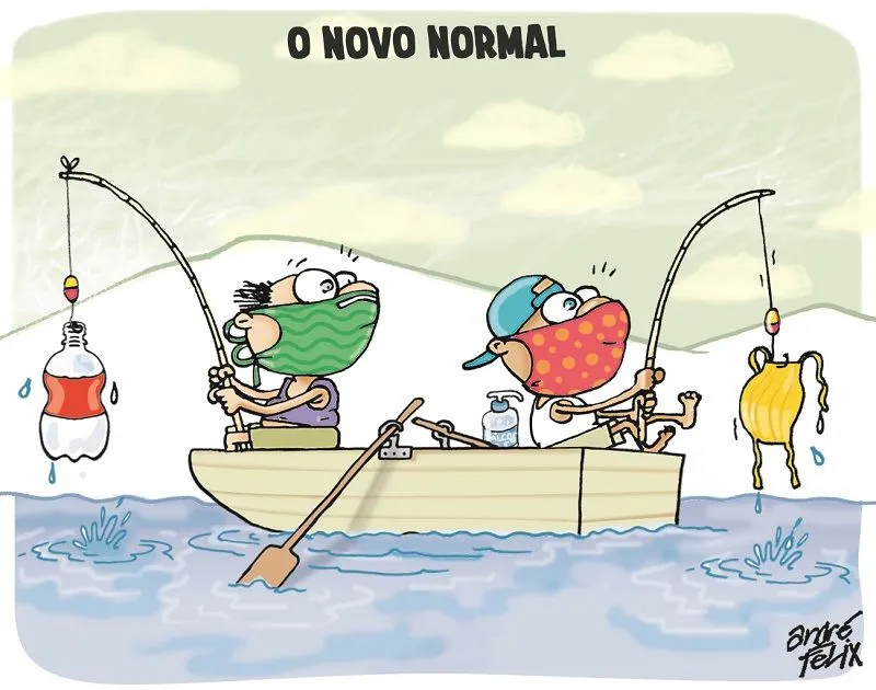 Imagem ilustrativa da imagem Charge do Dia: Novo normal
