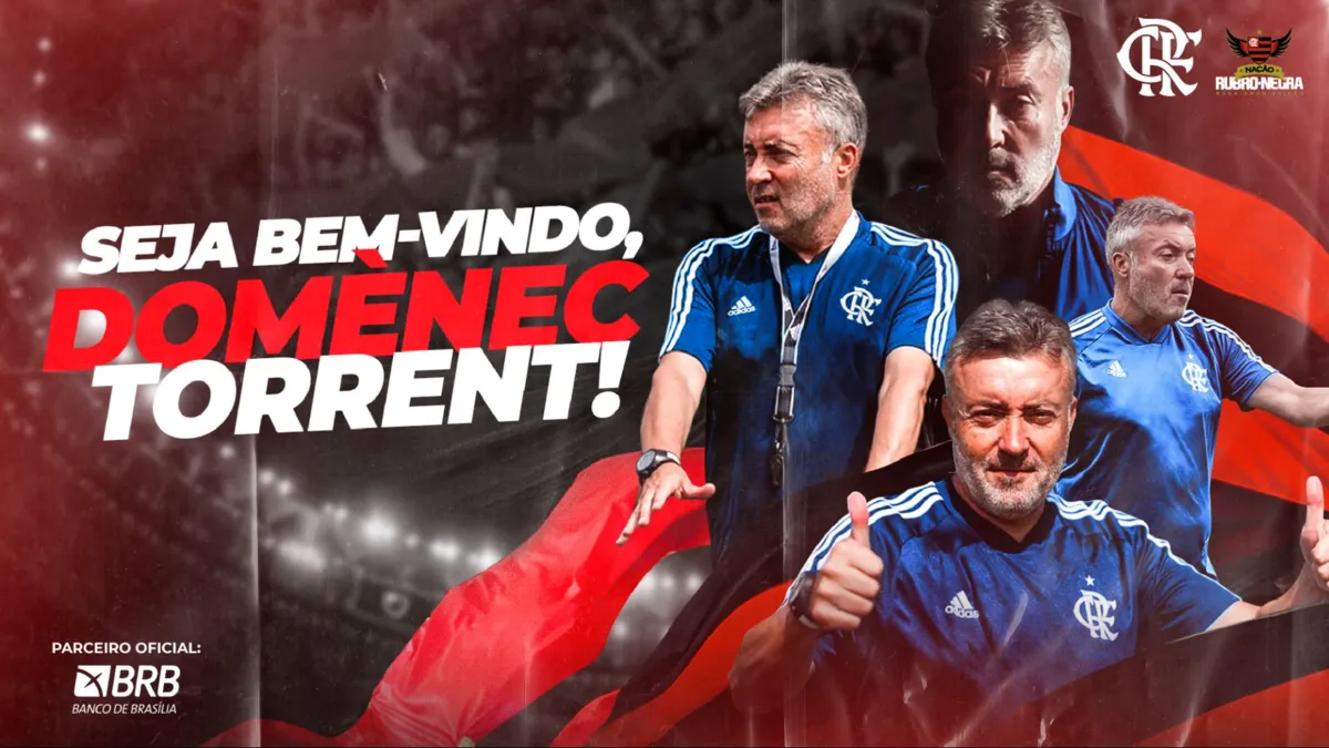 Imagem ilustrativa da imagem Agora é oficial: Flamengo anuncia Domènec Torrent