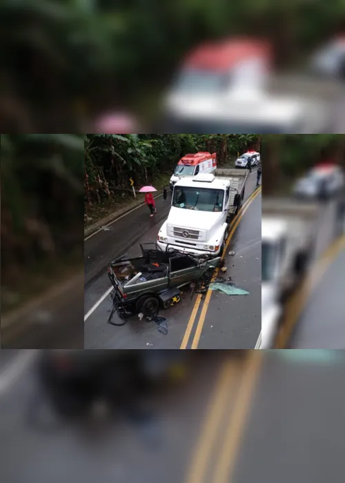 Imagem ilustrativa da imagem Acidente entre carro e caminhão deixa dois feridos em Santa Teresa