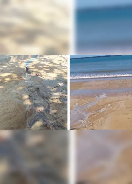 Imagem ilustrativa da imagem VÍDEO | Água suja de obra é jogada na praia de Iriri e moradores reclamam