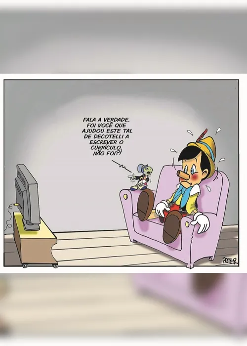 Imagem ilustrativa da imagem Currículo de Decotelli é o assunto da Charge do Dia