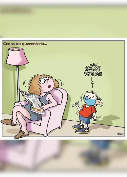 Imagem ilustrativa da imagem Charge do Dia: O sorriso e a máscara