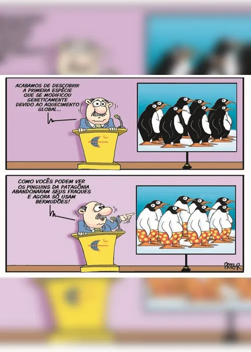 Imagem ilustrativa da imagem Aquecimento global é o tema da Charge do Dia