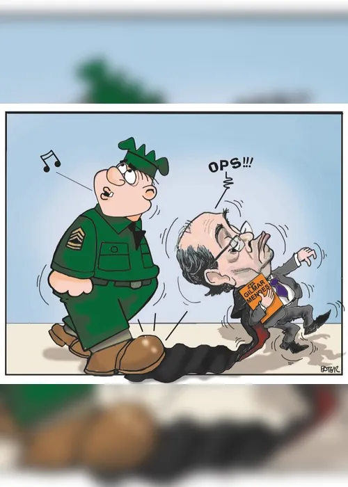 Imagem ilustrativa da imagem Crise entre Gilmar Mendes e o Exército é o tema da Charge do Dia