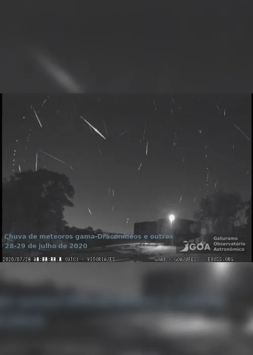 Imagem ilustrativa da imagem Nova chuva de meteoros vai poder ser vista do Estado este mês