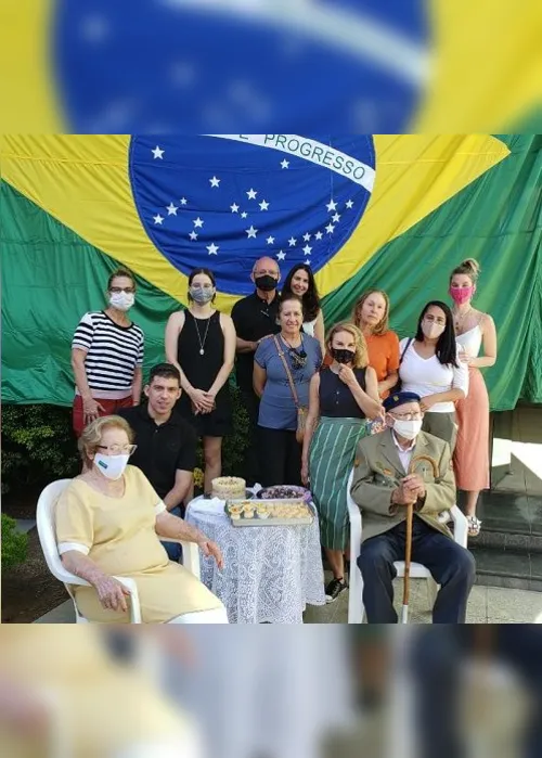 Imagem ilustrativa da imagem Ex-combatente da 2ª Guerra completa 99 anos e ganha homenagem