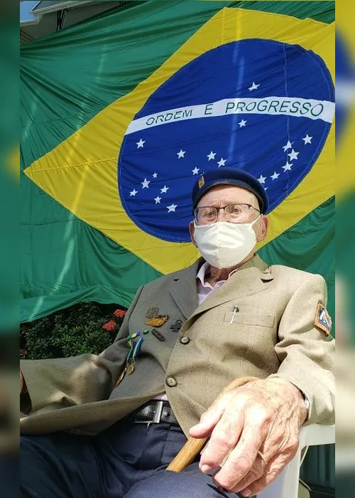 Imagem ilustrativa da imagem Ex-combatente da 2ª Guerra completa 99 anos e ganha homenagem