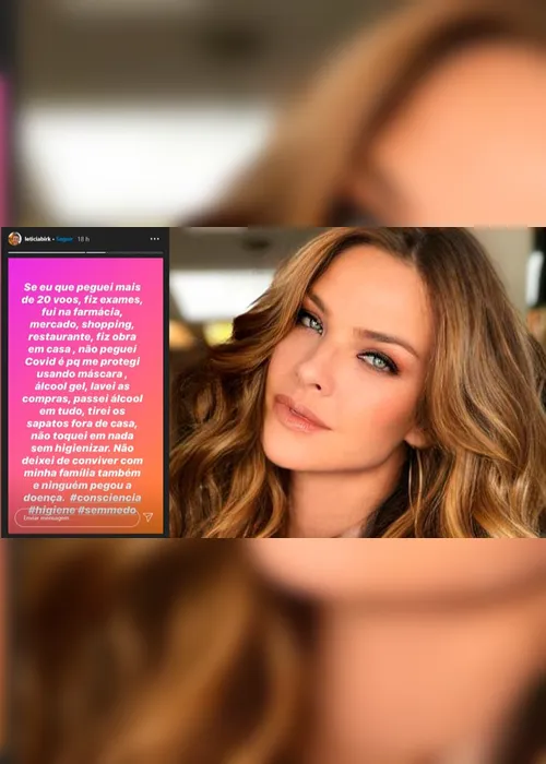 Imagem ilustrativa da imagem Letícia Birkheuer diz que pegou mais de 20 voos e polemiza sobre isolamento social