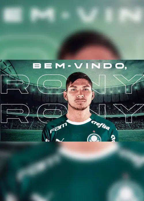 Imagem ilustrativa da imagem Rony, atacante do Palmeiras, é suspenso por quatro meses pela Fifa