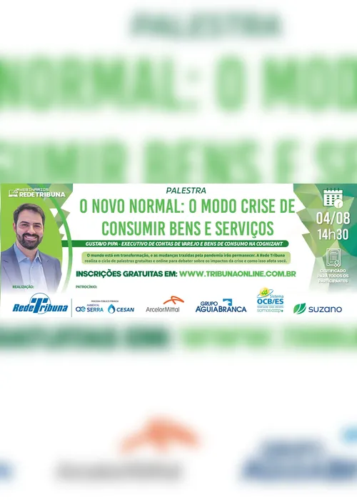 Imagem ilustrativa da imagem Webinário Rede Tribuna vai debater o novo modo de consumir