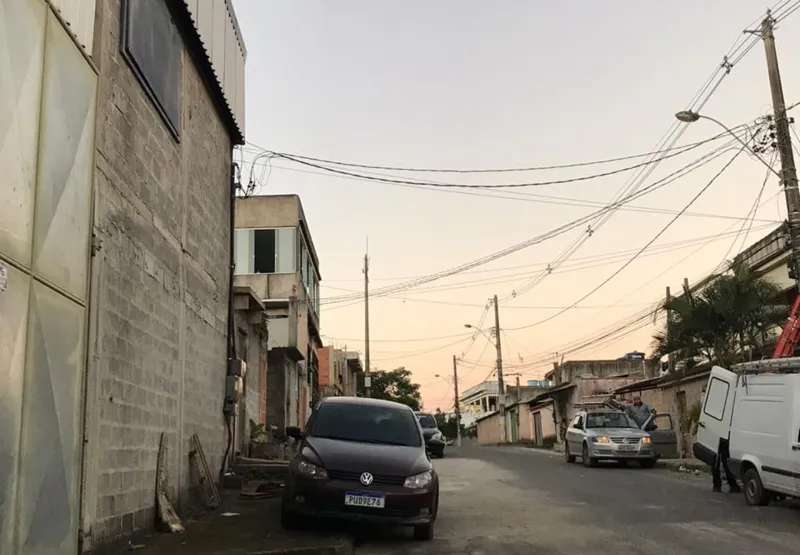 Rua onde aconteceu arrastão no bairro Rio Branco, em Cariacica.