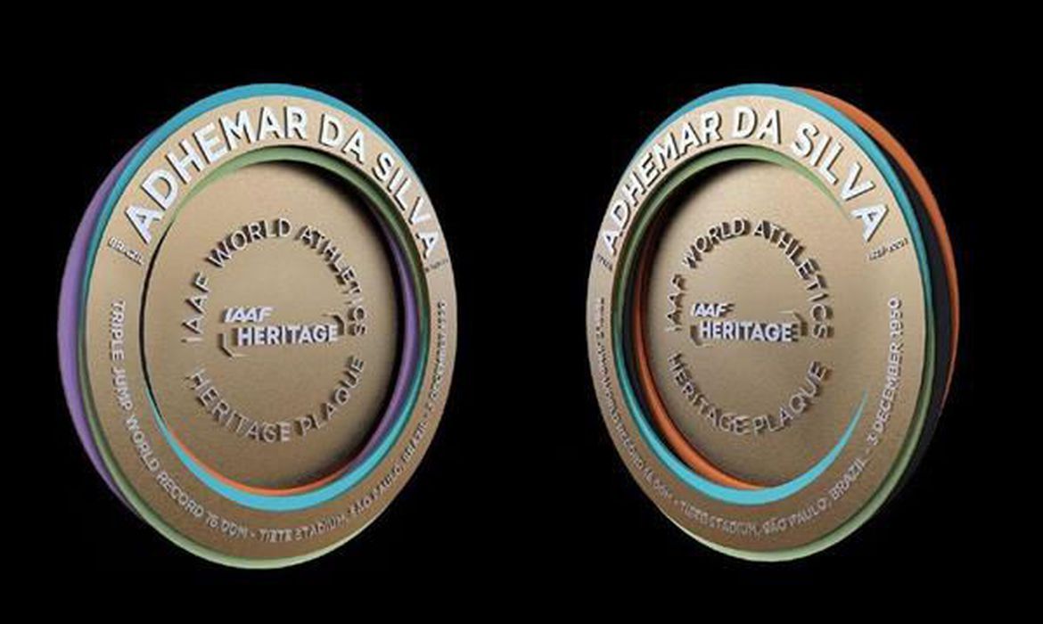 O bicampeão olímpico Adhemar Ferreira da Silva será o único atleta da América do Sul a receber a placa de Patrimônio Mundial da World Athletics (Foto: Divulgação/ World Athletics)