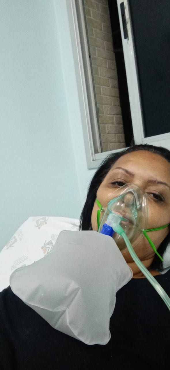 A vendedora Adriana no PA da Glória (Foto: Acervo familiar)