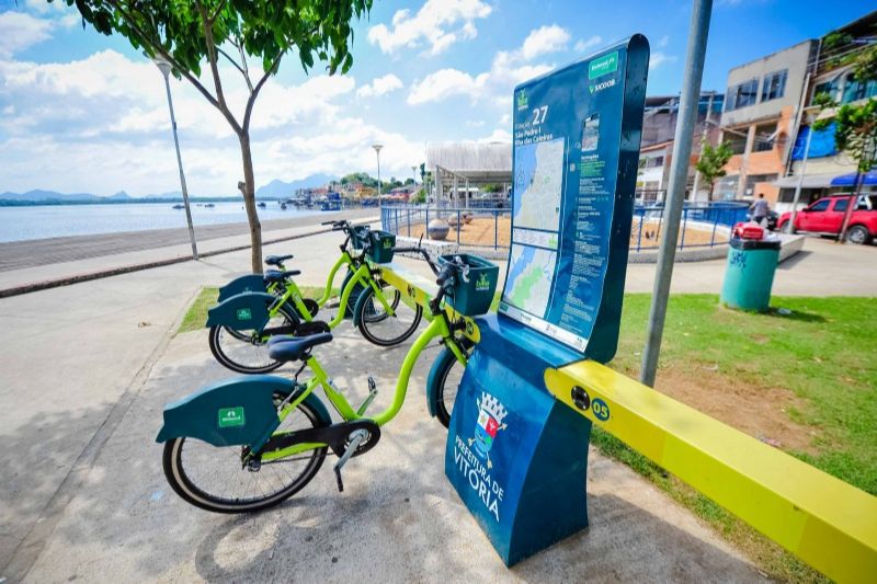 Bike Vitória vai ajudar pessoas a fazer o deslocamento para trabalho e serviços essenciais (Foto: Leonardo Silveira/PMV)