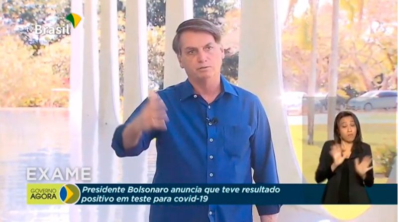 Presidente teve covid-19 em julho deste ano (Foto: Reprodução / TV Brasil)