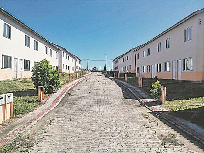 O Residencial Barra do Riacho, em Aracruz, faz parte do programa Minha Casa Minha Vida, do governo federal (Foto: Edhalley Gomes Tosta)