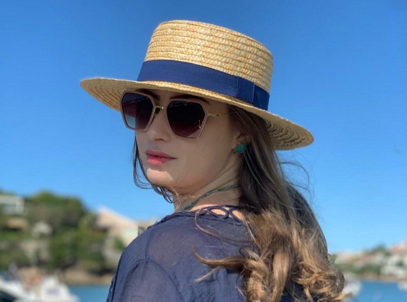 Bruna França Zocca enviou fotos do passeio de lancha para a mãe. (Foto: Acervo pessoal)