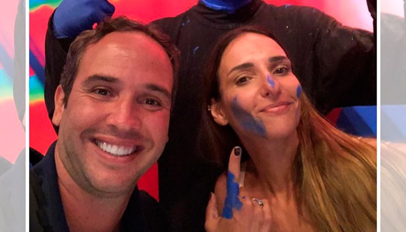 Caio Ribeiro e a mulher Renata (Foto: Reprodução / Instagram)
