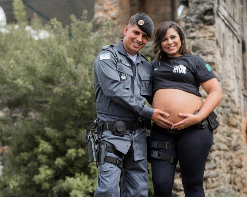 Após publicação da foto da gravidez, seguidores pediram para conhecer melhor o casal. Inicialmente, a página na internet foi criada por ela para dar dicas de arrumação de casa (Foto: Acervo pessoal)