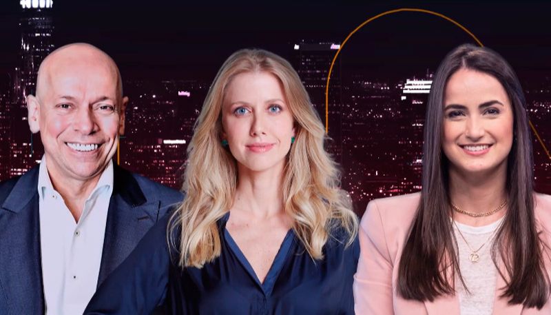 Leandro Karnal, Gabriela Prioli e Mari Palma (Foto: Divulgação / CNN Brasil)
