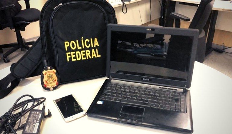 Dois investigados foram presos em Alegre, no Sul do Estado, e na Serra, na região metropolitana, suspeitos de possuírem arquivos de exploração sexual (Foto: Divulgação/ PF)