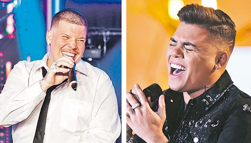 Ferrugem e felipe araújo vão cantar o hit “Atrasadinha”, além de novas canções (Foto: Agnews)